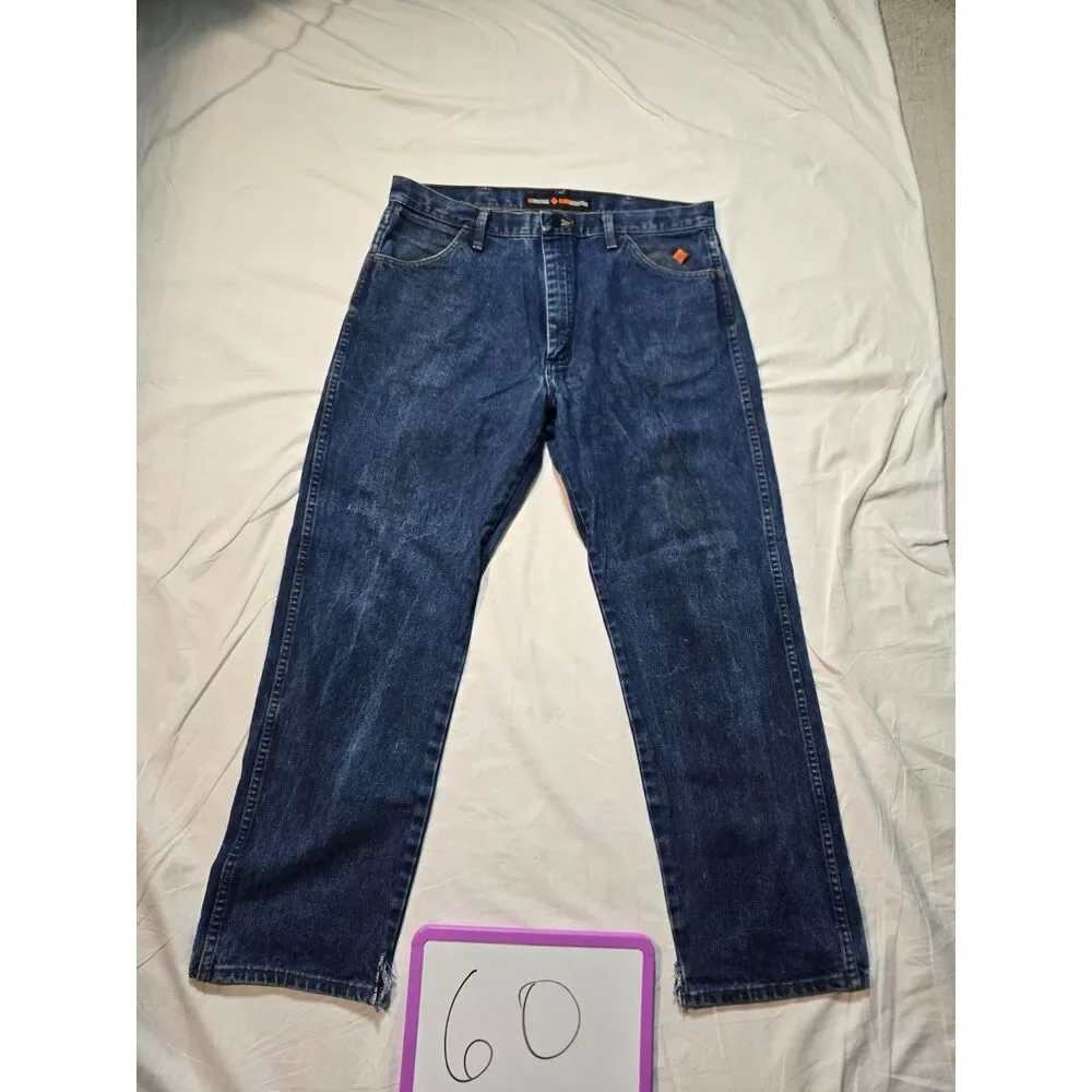 Wrangler Flame Resistant Gold/Leather Tab Size 36 x 32 Jeans - 60